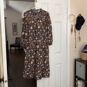 Floral print maxi dress